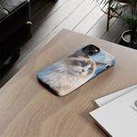 Ragdoll Cat Polygon Portrait Tough Phone Case - Blue Cream