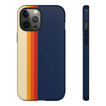 Retro Rainbow Stripe Phone Case | Tough Phone Case