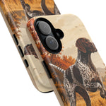 German Shorthaired Pointer Pointing Art Tough Phone Case