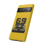 1969 Camaro Z28 Yellow Front View Muscle Car Tough Phone Case