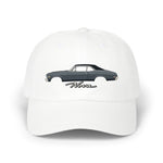 1968 Chevy Nova Dad Hat Muscle Car Cap Adjustable Strap Gray Black Coupe