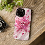 Pink Glitter Star Tough Case | Sparkle Phone Case