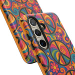 Peace Love Rainbow Spiral Art Tough Phone Case