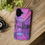 Empty Mall Escalator Vaporwave Art Tough Phone Case