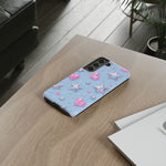 Pink Hearts & Holographic Stars Phone Case | Tough Cover