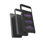 Cuda Phone Case Purple, Three-View Vector Tough Cover, Gift