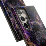 French Bulldog Galaxy Marble Art Tough Phone Case