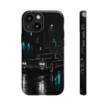 1965 Black Riviera car phone case | Retro Night Cityscape Tough Case