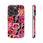 Pop Art Lips and Lightning Bolt Phone Case