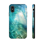 Ocean Wave Tunnel Tough Case | Turquoise Surf Phone Cover