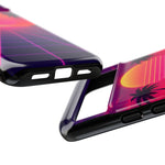 Classic Grid Sunset Vaporwave Art Tough Phone Case