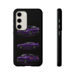 Purple R33 Skyline GTR JDM Sports Car Phone Case Tough Multi View