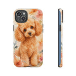 Miniature Poodle Whimsical Watercolor Art Tough Phone Case