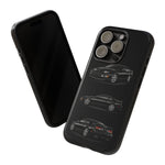 Black 300ZX Sports Car Tough Phone Case - Multi View