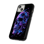 Holographic Skull Phone Case, Shattered Glass Iridescent Cover