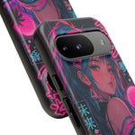 Vaporwave Kohat Pink Anime Girl Phone Case – Japanese Aesthetic