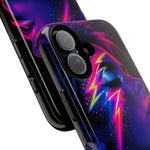 Neon Lightning Face 80s phone case | Tough Case