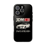R34 Skyline GT-R JDM Rising Sun Tough Phone Case Cover Gift