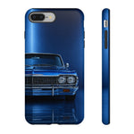 Blue Impala 1964 Phone Case, Classic Lowrider Tough Cover for Classic Car Fans