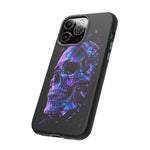 Holographic Skull Phone Case, Shattered Glass Iridescent Cover