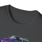 1970 Cuda purple car T-Shirt | Classic Muscle Car Tee