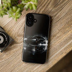 Black Sports Car Illustration 2023 Challenger SRT phone case | Car Drift Reflection
