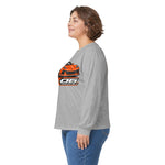 C8 Z06 Convertible Illustration Long Sleeve, Orange Sports Car Tee