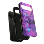 Empty Mall Escalator Vaporwave Art Tough Phone Case