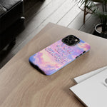 You Are Enough phone case | pastel cloud affirmation protective case