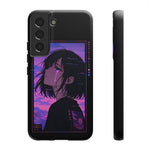 Melancholy Anime Girl Phone Case Vaporwave Tough Case