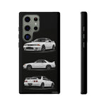 R32 Skyline Phone Case White, Three-View Vector Cover, Gift GTR Fans