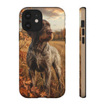 German Wirehaired Pointer Autumn Art Tough Phone Case