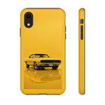 Golden Yellow Charger Phone Case, 68 Classic Muscle Car Tough Cover