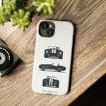 1966 Cobra Blue White Stripe Roadster Tough Phone Case Cover