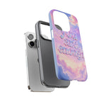 You Are Enough phone case | pastel cloud affirmation protective case
