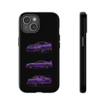 MK4 Supra Phone Case Purple, Three-View Vector Cover