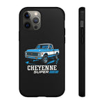 Chevy K10 Cheyenne Super Blue Classic Truck Tough Phone Case