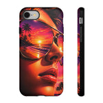 Sunset Reflection Sunglasses Retrowave 80s phone case