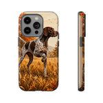 German Shorthaired Pointer Pointing Art Tough Phone Case