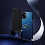 Yellowfin Tuna Phone Case, Deep Blue Water Tough Cover, Gift