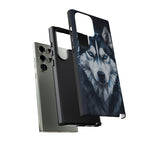 Siberian Husky Geometric Diamond Art Tough Phone Case