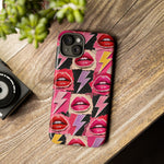 Pop Art Lips and Lightning Bolt Phone Case