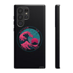 Great Dream Wave Circular Badge Vaporwave Phone Case – Japanese Aesthetic