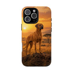 Rhodesian Ridgeback African Savanna Art Tough Phone Case