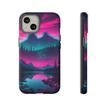 2 Rounds Canada Retina Artwork Vaporwave Phone Case – Landscape Aesthetic