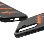 C3 Corvette Art Phone Case Orange, Three-View Vector Cover, Gift