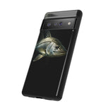 Snook Fishing Phone Case, Saltwater Portrait Black Cover, Gift