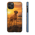 Rhodesian Ridgeback African Savanna Art Tough Phone Case