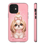 Shih Tzu Princess Kawaii Chibi Puppy Pet Dog Art Tough Phone Case