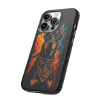 Doberman Bandana Portrait Tough Phone Case - Color Splash